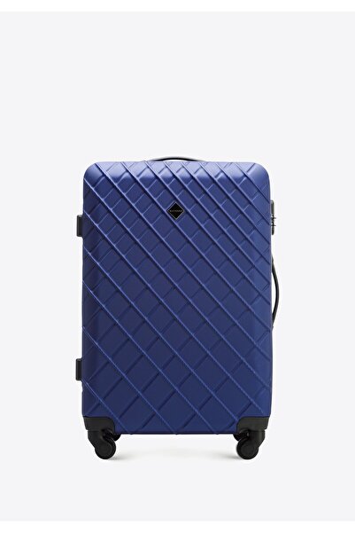 Wittchen Men's ABS Suitcase Set with Pattern Navy Blue ABS