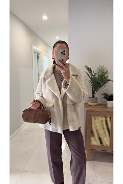 BİRCANÇİL Yenweta Stone Cover Pocket Detailed Fur Jacket