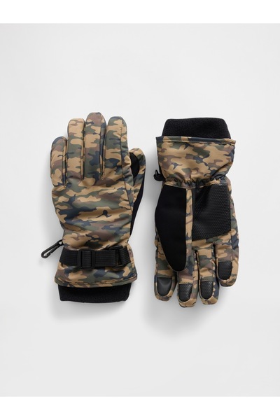 GAP Erkek Çocuk Kamuflaj Kamuflaj Kar Eldivenleri
