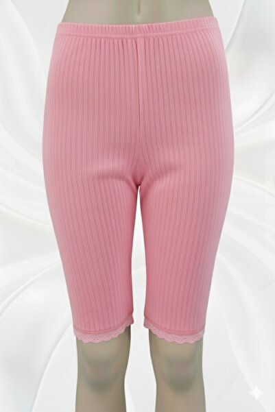 ali altun iç giyim Women's 100% Cotton Knee Lace Shorts 6575 – under Skirt Shorts & Undershirts