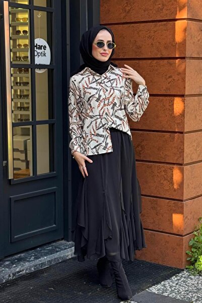 EkshiButik Ekshi shirt sr2001 beige