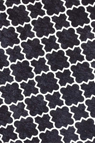 Asi Home Kupa Hall Rug, 100 x 300 cm, Velvet, Polyester, Black/White