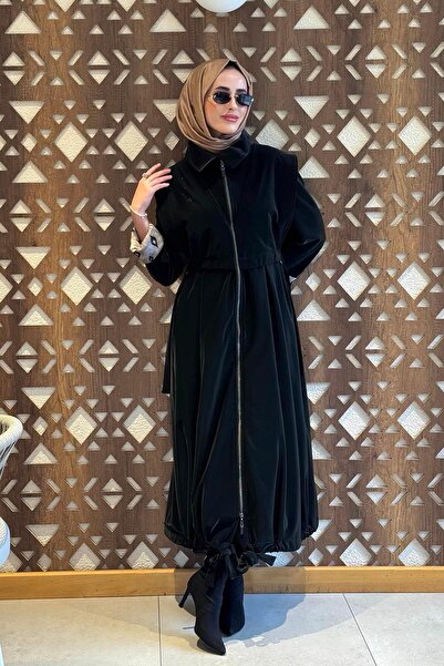 EkshiButik CLANDE Trenç 2502-7004 Siyah