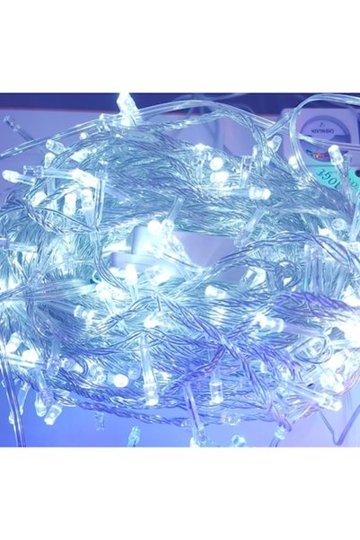 supershop 100 LEDs transparent wire 10 meters for cold white Christmas tree