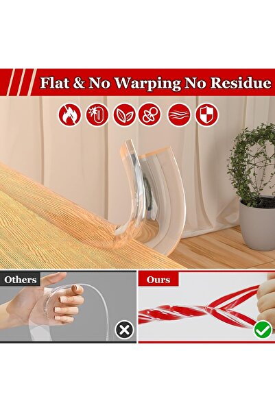 Ctoby Baby Proofing Edge and Corner Protector Kit — Transparent Soft Silicone 3M Edge Bumper Strip