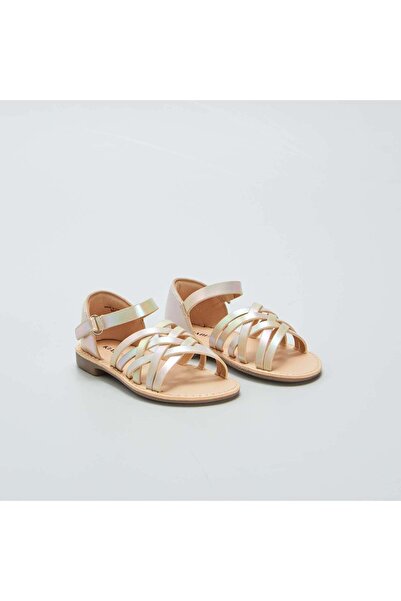 KİABİ Iridescent sandals YELLOW