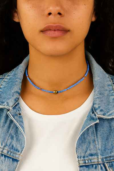 FARA Necklace with blue Toho