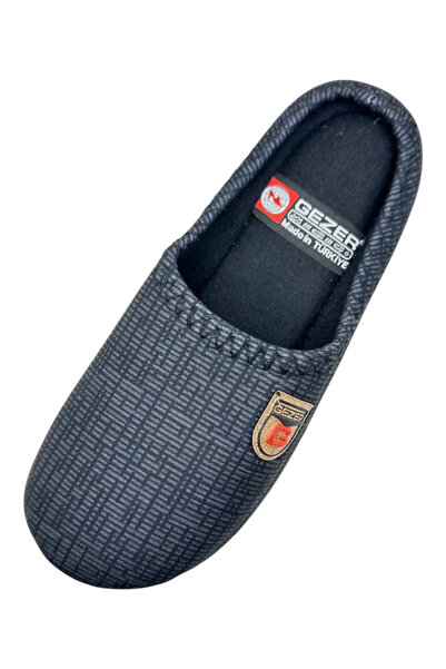 GEZER Men's slippers, polka dot print, size 43, 28 centimeters, comfortable and warm