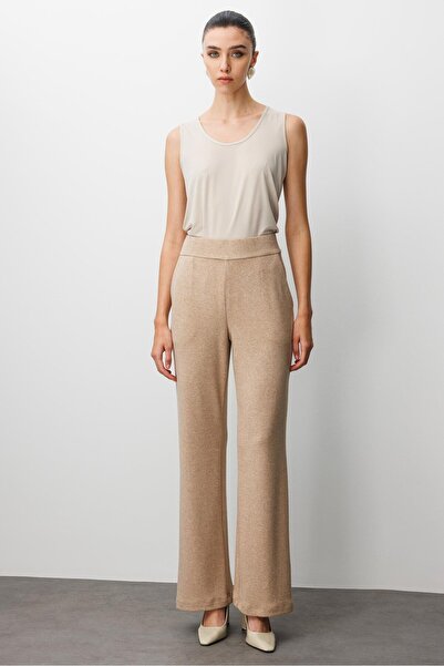 Moda İlgi Modailgi Yandan Cepli Arka Kemer Lastikli Önden Büzgülü Triko Plazz...