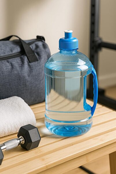 B&D B and D 1L Water Bottle with Push-Pull Lid, Reusable Plastic Drink Container