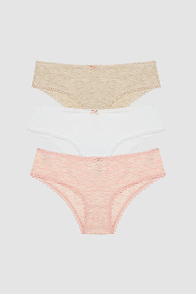 Penti Cotton Multicolored Hipster - Pack Of 3