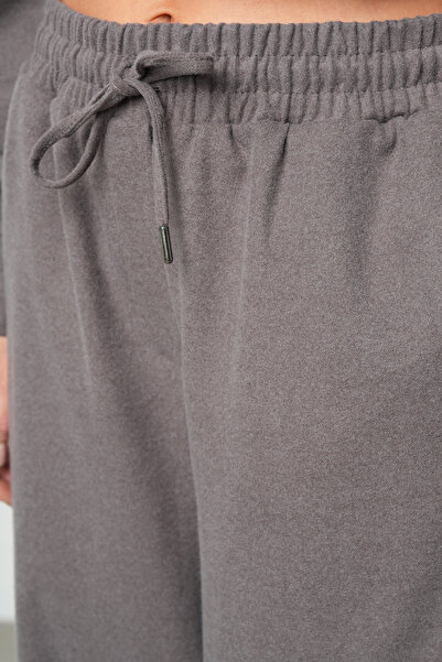 Orfeo Negro Women's Loose Wide Leg Comfortable Fit Solid Color Fabric Pants