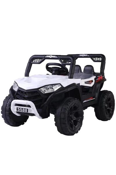 My modern game Electric Jeep for Kids with Remote Control and Music, Suitable for Ages 3 and Up, 12V Battery Operated