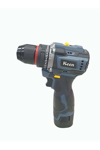 Keen cordless drill, 2 batteries, 16.8V, metal head