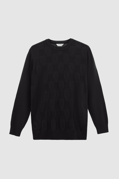 D'S Damat Ds Damat Regular Fit Black Sweater