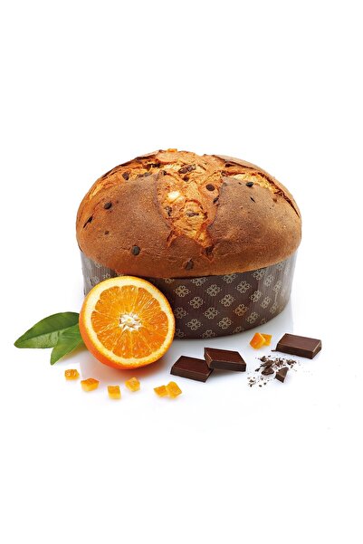 Gilber Artisanal Italian Panettone with Orange and Chocolate, 1 kg (hand-packed)