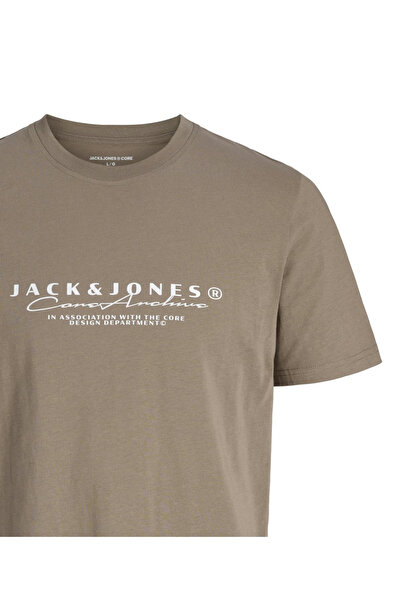 Jack & Jones Μπλούζα JACK & JONES Point Branding PLS - 12292229-Desert Taupe