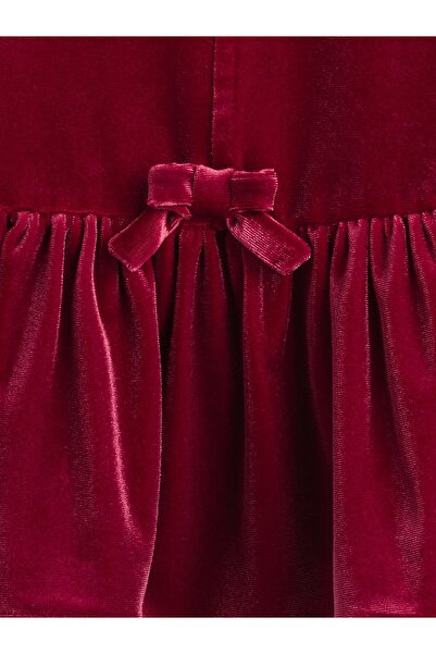 GAP Kız Bebek Kırmızı Kadife Fiyonk T-Shirt