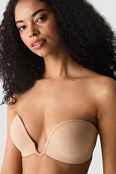 Penti Push Up Deep Decolette Nude Bra