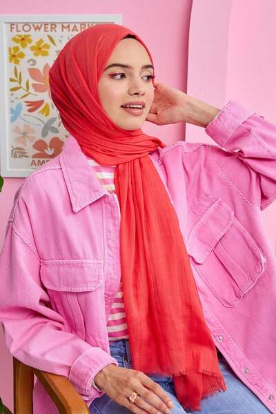 Levidor Mercan Olay Cotton Shawl