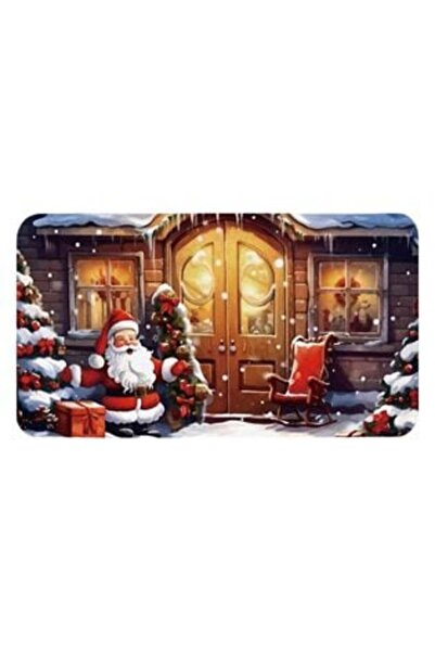 Silver Star Covoraș de baie din cauciuc cu imaginea lui Moș Crăciun 80 x 45 cm