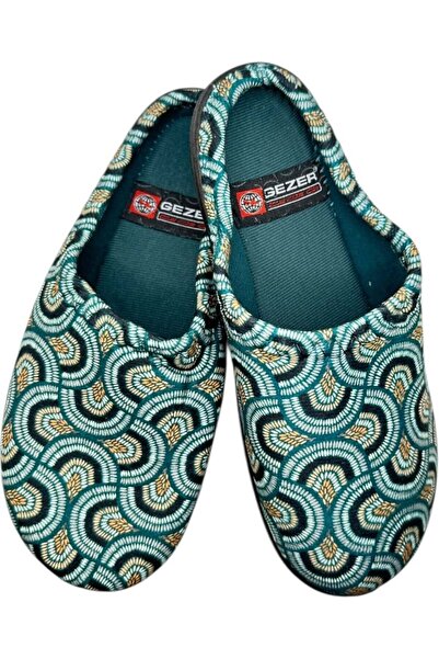GEZER Γυναικείες παντόφλες, γεωμετρικό σχέδιο, άνετες και ζεστές, μαλακή σόλα, μέγεθος 38, 24 εκ.