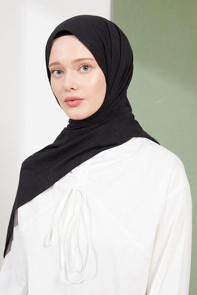 Levidor Siyah Kraş Krep Şal