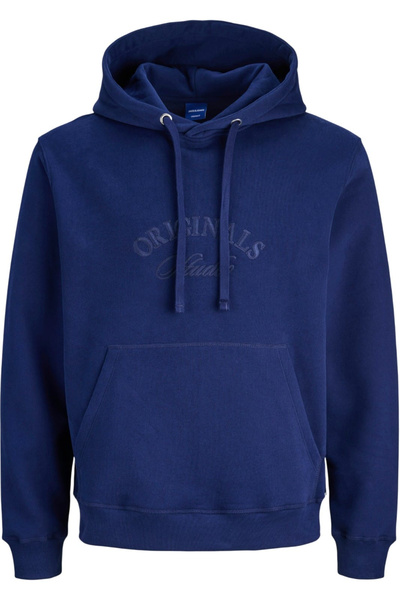 Jack & Jones JACK &JONES Bleeker Branding Hood PLS sweatshirt - 12287057-Ocean Cavern