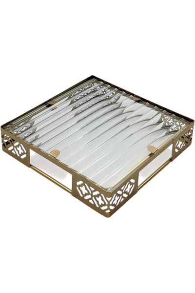 B&D Decorative Gold Serving Tray
