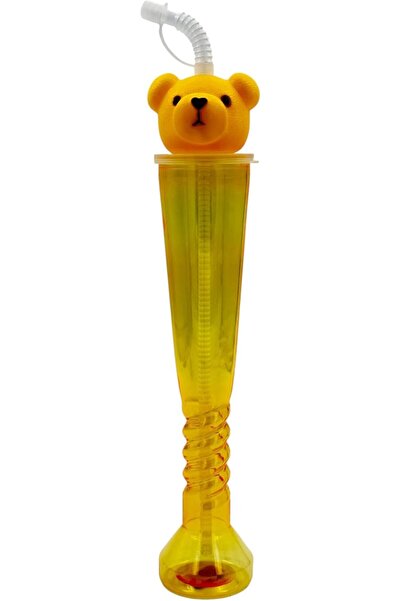 B&D Bear-Shaped Sippy Cup with Straw, 350 ml, Assorted Colors