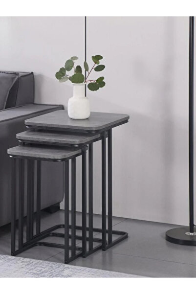 BEC30 Modern 3-piece nesting table set - space-saving design