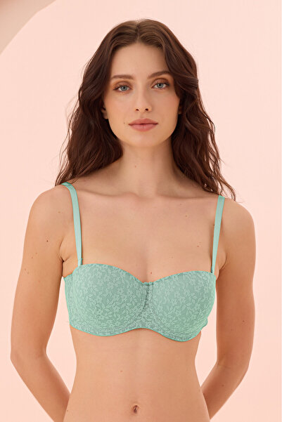 LOYA Water Green Nirvana Strapless Supported Single Bra