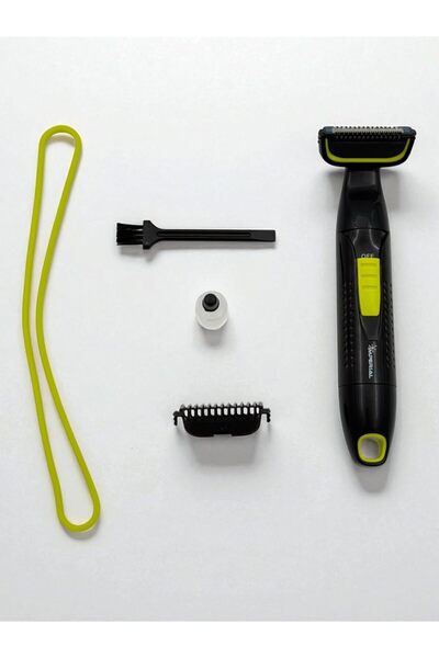 IMPERIAL TYRES Imperial Body Hair Trimmer BG-300, Black and Green, with Skin Protection Guard