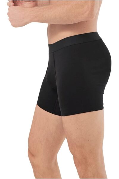 Indusrobe Men's Cotton Boxer Briefs - Soft, Breathable, Stretchable - Mid-Rise, Pack of 5 (Black & White)