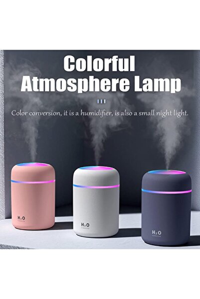 Zet Pro-ZET 300ml Humidifier with LED and Aroma Diffuser – USB, Ideal for Home or Office - Pink
