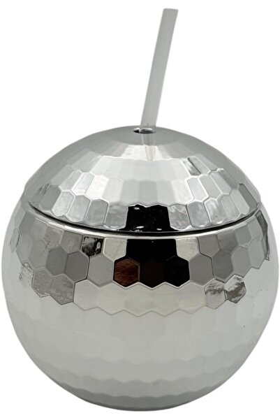 B&D زجاجة مياه ديسكو بول، 400 مل، كروم، مستديرة مع شفاطة