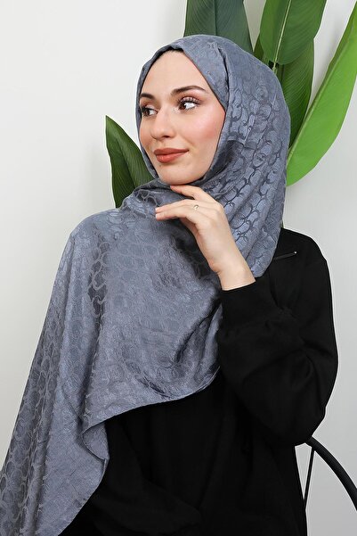 GİYZAMİLA Halka Aerobin Shawl Dark Gray