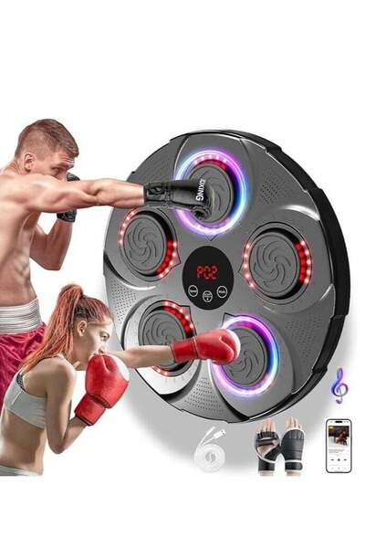 Zoom Plus Smart Electronic Music Boxing Machine, Wall-Mounted Boxing Game