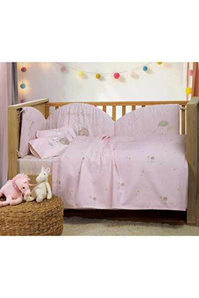 Nef Nef Homeware Cute Snail set - 2 bed sheets + 1 pillowcase, Pink