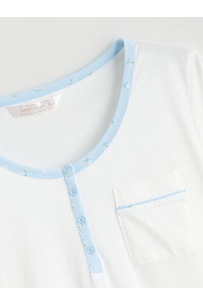 LC Waikiki Plus Size U-Neck Women's Pajama Set