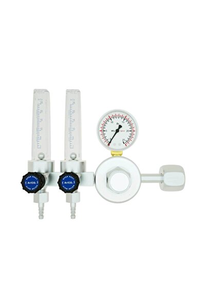 INTENSIV Reductor Presiune Argon/CO2 cu manometru si doua rotametru