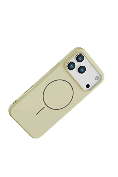 Fuchsia Apple iPhone 17 Pro Max Jully Magsafe Cover - Beige