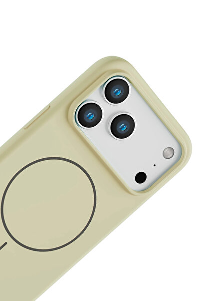 Fuchsia Apple iPhone 17 Pro Max Jully Magsafe Cover - Beige