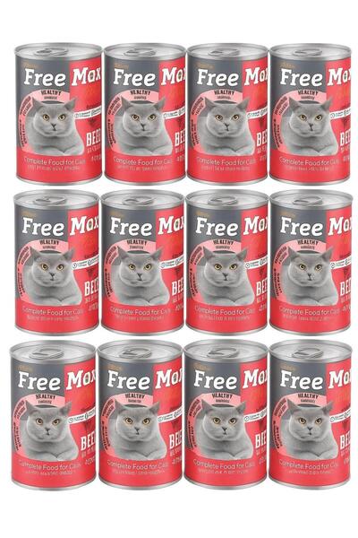 Freemax Plus Biftekli Parça Etli Kedi Konservesi 400 Gr 12'li