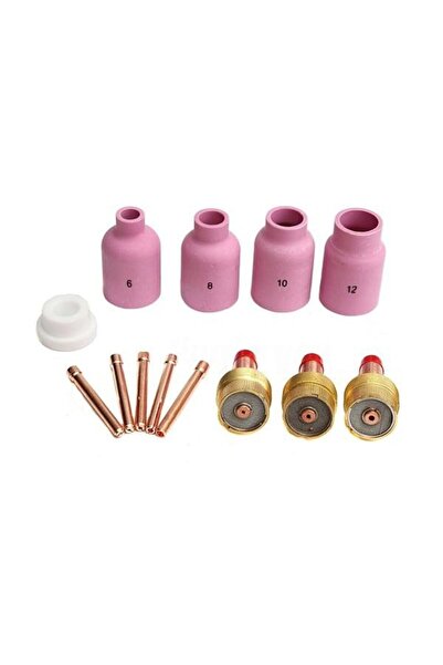 INTENSIV Set echipare pistolet TIG-WIG cu lentile de gaz Jumbo (13 accesorii)