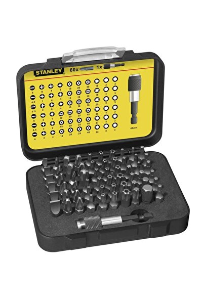 FiSKARS Stanley 1-13-902 Set mixt 60 biti 25 mm + adaptor 1/4"