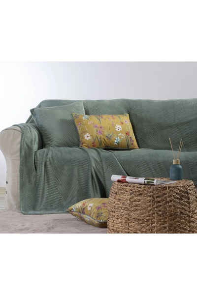 Nef Nef Homeware Dakari Throw Blanket 180x250 Green