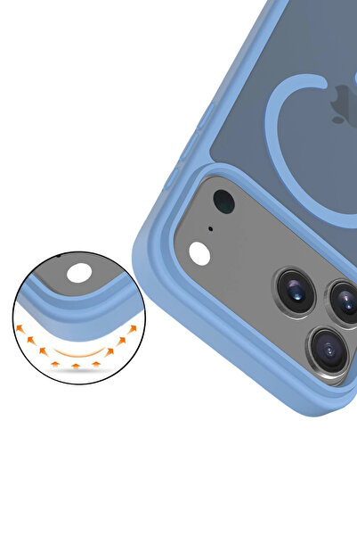 Fuchsia Apple iPhone 17 Pro Max Jota Magsafe Cover - Light Blue