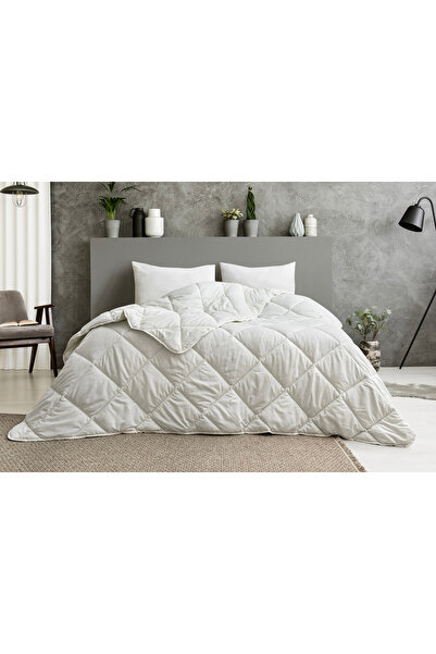 Lux Touch Softcloud Ultra Soft Microfiber Quilted Comforter 195X215 + 2 Filled Pillows – Four Seasons Set