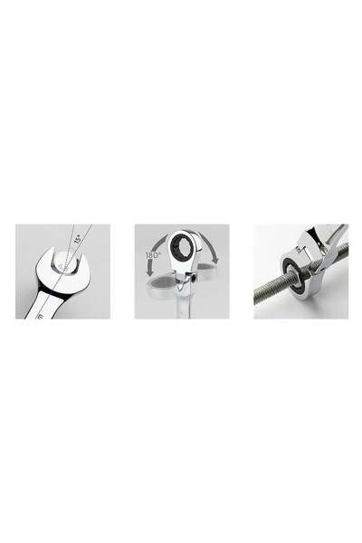 CETA FORM C-Gear Ratchet Combination Wrench Flat 8 mm